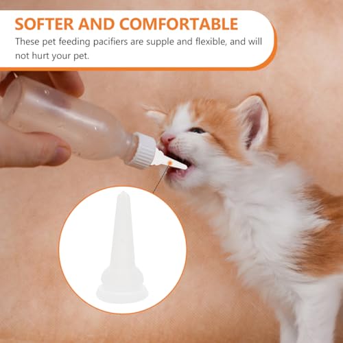 POPETPOP 40 Pack Silicone Pet Nursing Nipples, Cat Pacifiers Replacement