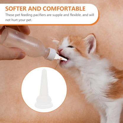 POPETPOP 40 Pack Silicone Pet Nursing Nipples, Cat Pacifiers Replacement