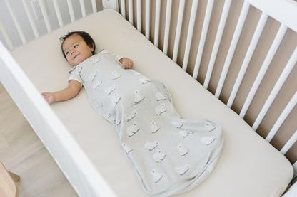 Woolino Merino Wool & Organic Cotton Baby Sleep Sack 2-24 Months – Ultimate 4-Season Baby Sleeping Bag, Universal Size Wearable Blanket, 2-Way Zipper & Adjustable Fit, Year-Round Use - Polar Bear - color: Polar Bears