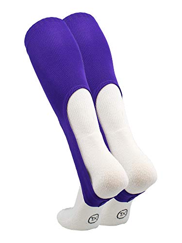 TCK 9 Inch Solid Baseball Stirrups - Adult and Youth - color: Purple, size: Medium