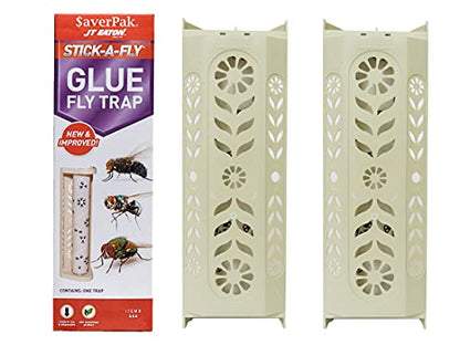 $averPak 2 Pack - JT Eaton Stick-A-Fly Glue Fly Stick Traps - size: 2 Pack