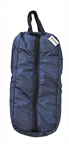 AJ Tack Western Padded Saddle and Bridle Carrier Set - color: Navy Blue