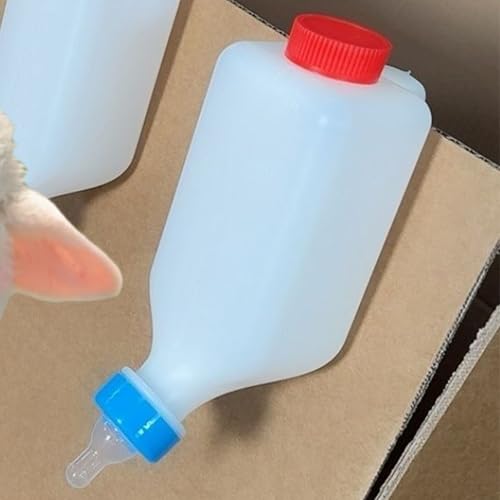 Lamb Feeding Bottle Clear Scale Milk Feeder Drinking Nipple