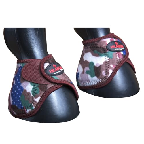 HILASON Western No Turn Bell Boots Leg Protection Camo - size: Medium