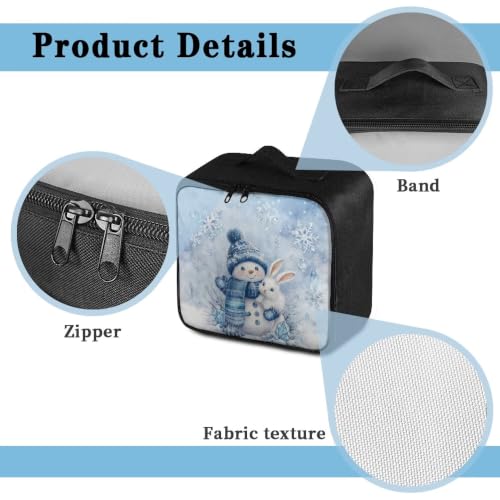 Christmas Snowman First Aid Bag Empty Travel Medicine Bags for Home Car Hiking Medical Supplies Storage Bag Portable - color: Christmas Snowman