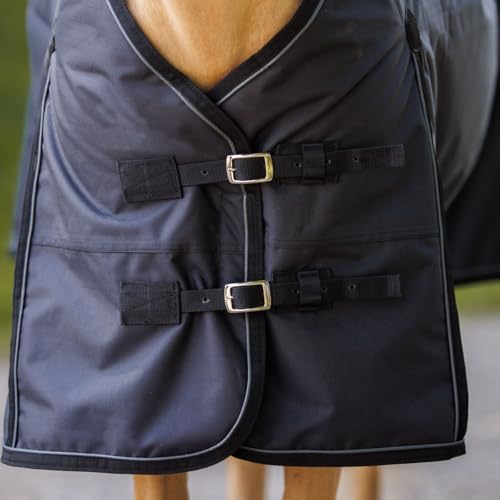 Country Pride Glacier Rainsheet, Waterproof Windproof Horse Blanket, 600D Cordura Outer Shell, Smooth Nylon Lining, Shoulder Gussets, Double Buckle Front, Adjustable Leg Straps, Tail Cover (60) - size: 60