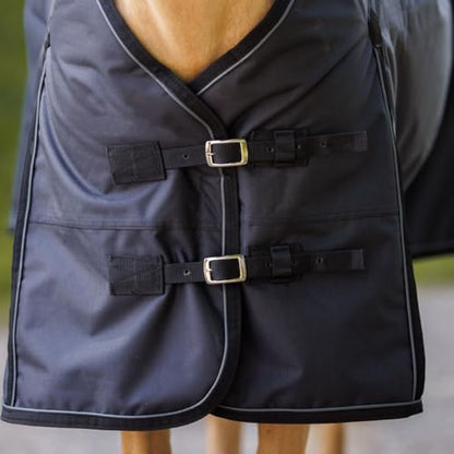 Country Pride Glacier Rainsheet, Waterproof Windproof Horse Blanket, 600D Cordura Outer Shell, Smooth Nylon Lining, Shoulder Gussets, Double Buckle Front, Adjustable Leg Straps, Tail Cover (60) - size: 60