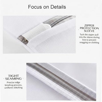 4 Pcs Mesh Laundry Bags for Delicates (2 Large +2 Medium) - size: 4 Pack(2L+2M)