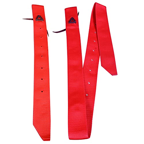 HILASON Nylon Cinch Tie Strap Off Billet Set, 36 Inch - color: Red