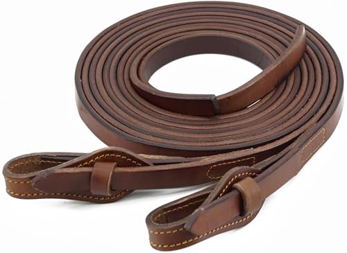 Split Reins, Heavy Oil Leather, 5/8" x 8' Quick Change Supple Horse Tack Accessories Rein