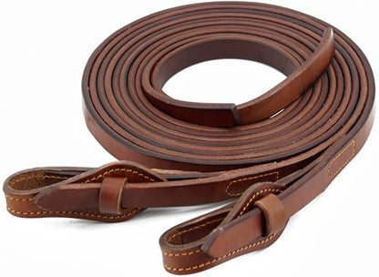 Split Reins, Heavy Oil Leather, 5/8" x 8' Quick Change Supple Horse Tack Accessories Rein