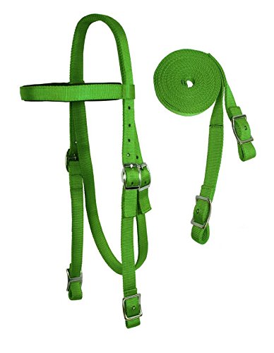 Tahoe Tack Double Layered Draft Horse Nylon Western Headstall with Matching Reins