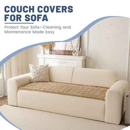 Couch Covers for Dogs (Brown, 27.6" x 70.8") - color: Brown, size: 27.6"x70.8"