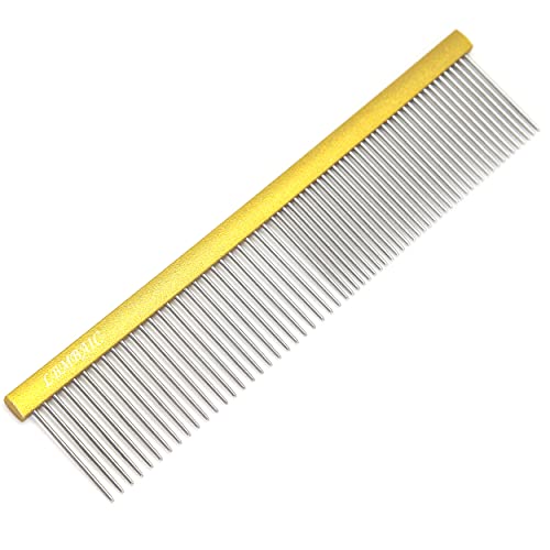 Dog Grooming Comb Deshedding Remove Tangles,Knot,Mats.(7.5inches) - color: gold, size: Medium