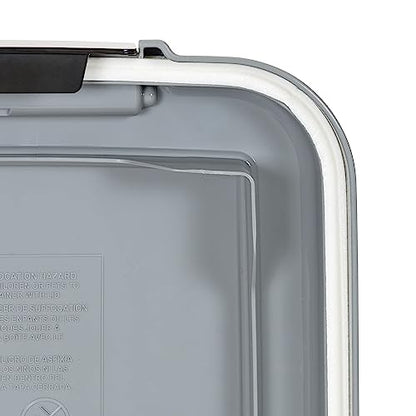 Amazon Basics 3-Piece Airtight Pet Food Storage Container Combo with Scoop, BPA Free, Removable Wheels, 33 QT + 12 QT - size: 45 QT (33 QT + 12 QT)