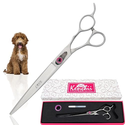 Kenchii Love Dog Grooming Shears, 8in Straight - size: 8.0" Straight