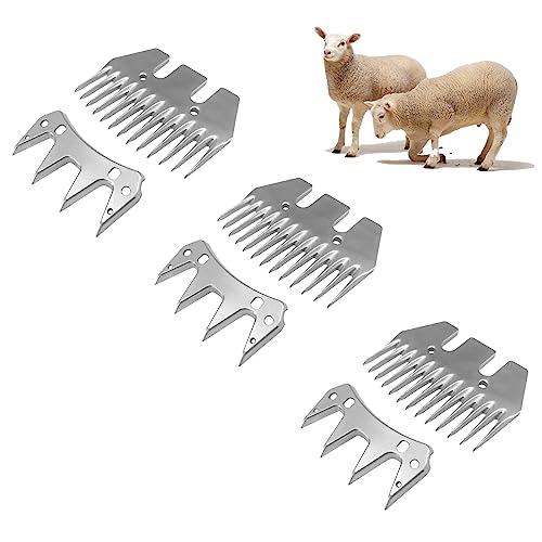 13 Tooth Sheep Grooming Clippers Replacement Blades for Thick Coat Animals - color: 13 Tooth(3 PCS)