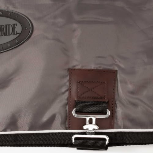 Country Pride 420D Nylon Stable Sheet, Breathable Horse Stall Sheet, Fleece Wither Protection, Adjustable Surcingle & Leg Straps, Lightweight Indoor Horse Blanket, Charcoal Grey with Trim 70