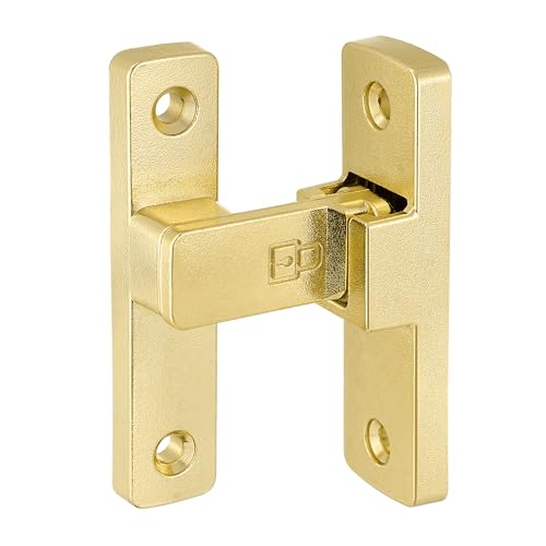 Gold 90 Degree Barn Door Lock ，Right Angle Door Lock Latch - color: Gold_90 Degree