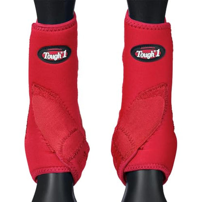 Tough1 Economy Sport Boots Front - Purple - color: Red