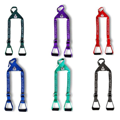 Majestic Ally Nylon Overlay Adjustable Heavy Duty Padded Youth Stirrup - color: Hunter Green