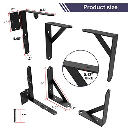 Anti Sag Fence Gate Kit, Gate Hardware Kit for Wood Fence - style: No Sag Kit B
