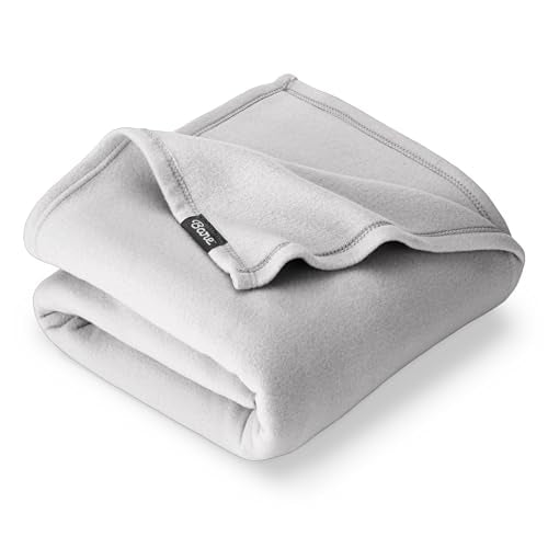 Bare Home Polar Fleece Blanket (Throw, Light Grey) - color: 06 - Light Grey, size: Throw