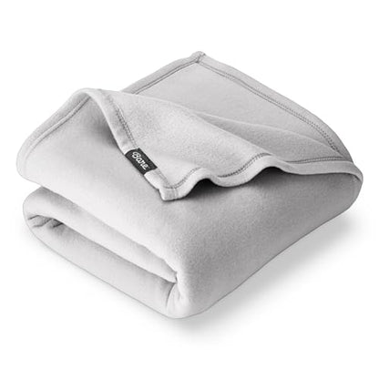 Bare Home Polar Fleece Blanket (Throw, Light Grey) - color: 06 - Light Grey, size: Throw