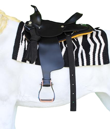 CHALLENGER Horse 5" Black Aluminum Engraved Barrel Racing Stirrups w/Turquoise Stones 51230L