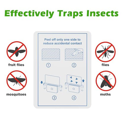 LFSYS 40 Packs Refill Card(Refills Only) for Plug in UV Light Fly Trap, Sticky Board Refills for LFSYS Plug-in Fly Trap