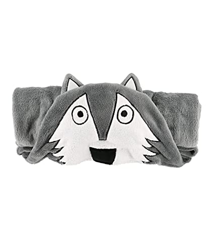 Lazy One Wearable Hooded Blanket for Kids, Animal Hooded Blanket (Wolf) - color: Howl of a Night Wolf Hooded Blanket