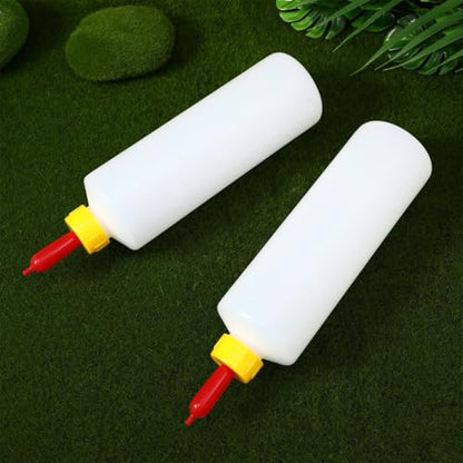 10Sets Goat Feeder Goat Bottles for Feeding Baby s 400ML Feeding Bottles Lamb Plastic Milk Feeder for Farm