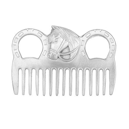 Metal Horse Comb Portable Horse Mane and Tail Comb Horse Grooming Comb Livestock Comb for Cleaning Hair Removing Loose Undercoat Knots