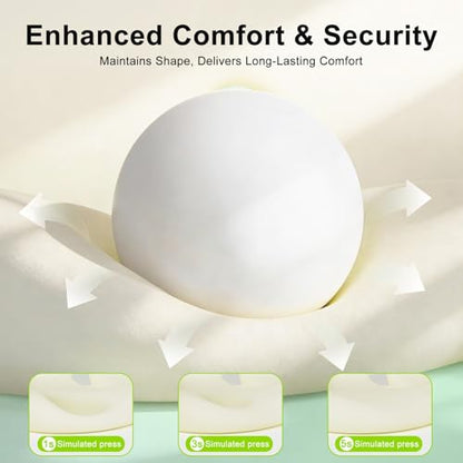 Seat Cushion, Seat Cushions for Office Chair, Ergonomic Coccyx Cushion, Breathable Non-Slip Memory Foam Pad for Long Sitting, Gaming Chair & Car Seat - color: Dark + Light Gray
