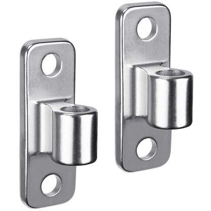 Insaga Heavy Duty 304 Stainless Steel Gate Hinges 2 Pcs, Wall Mount Hardware with 5/8" Pin, One-Piece Cast Hinge for Farm, Fence, Chain Link, Wooden & Metal Gates - color: Silver-SS-2Pcs-Hole