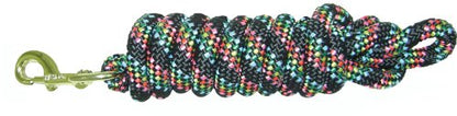Hamilton 5/8" x 10' Poly Horse Lead Rope with Bolt Snap, Black Confetti - color: Black Confetti