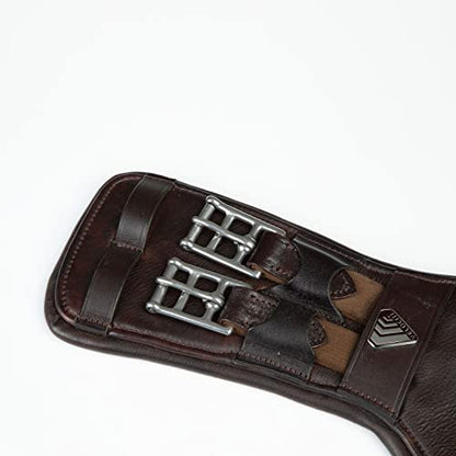 Shires Lusso Dressage Girth - color: Havana, size: 24"