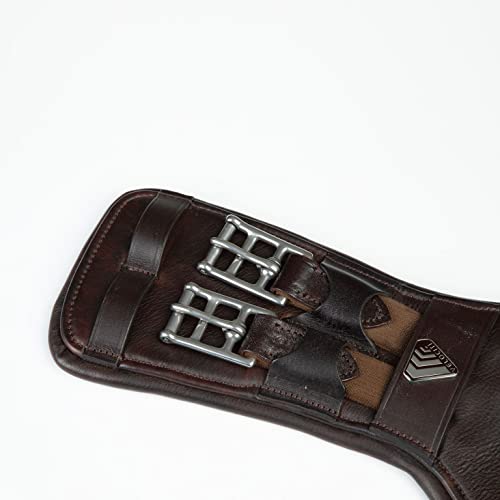 Shires Lusso Dressage Girth - color: Havana, size: 26"