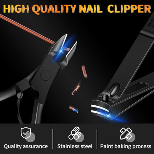 Manicure Set 16 In 1 Professional Stainless Steel Pedicure Kit Toenail Clippers Set Mens Grooming Kit Fingernail Kit for Women with Luxurious Travel Bag, Suitable for Home, Travel, and Salon (Black) - color: 16Pcs-Black
