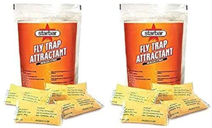 Starbar 2 Bags of Fly Trap Attractant, 16 Pouches Total