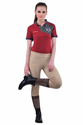 TuffRider Women's Ventilated Schooling Tights - color: Safari/Safari, size: Small