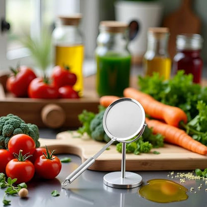 Stainless Steel Fine Mesh Strainer Spoon - Strainer Fine Mesh Skimmer | Beyond Draw Mesh Strainer, Cooking Food Strainer Ladle For Skimming Grease And Foam For Soybean Milk, Juices