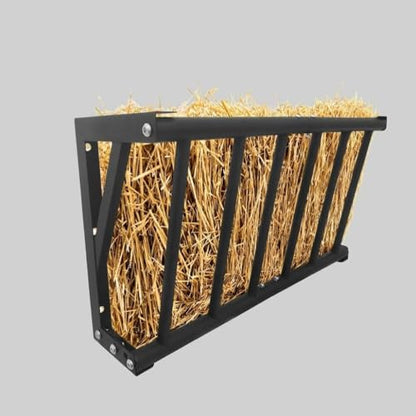 Heavy Duty Carbon Steel Wall Mount Hay Feeder Rack, 16/67 Gallon Large Capacity No Waste Livestock Feeder, Rust-Resistant Hay Rack for Horses Goats Cattle Rabbits, Indoor Outdoor Farm Stable Use - size: 27 inch