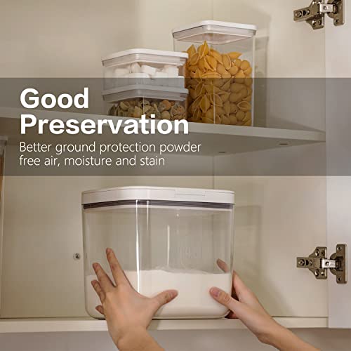 Flour Storage Container - 2.8L Keep Your Flour Fresh and Conveniently Accessible | 2.8L/2.8 Qt Capacity, Rice & Cereal & Pet & Laundry Pod Bin, Kitchen Bathroom Pet Food Pantry - color: 2.8 L