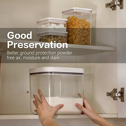 Flour Storage Container - 2.8L Keep Your Flour Fresh and Conveniently Accessible | 2.8L/2.8 Qt Capacity, Rice & Cereal & Pet & Laundry Pod Bin, Kitchen Bathroom Pet Food Pantry - color: 2.8 L