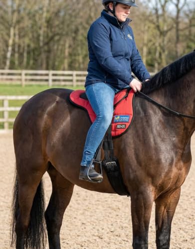 Horse Western Lightweight Neoprene Padded Bareback Saddle Pad 39186 - color: Red, size: Pad: 24" L x 36" W