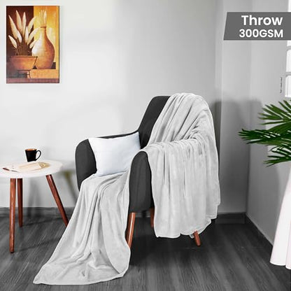 Utopia Bedding Ultra Soft Fleece Bed Blanket Throw Size White (50x60 Inch) - color: White, size: Throw (50x60 Inch)