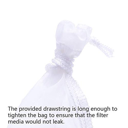ALEGI Aquarium 180 Micron Extra Fine Media Filter Bag, 10"x3.9", 6 Pack - size: 10"*3.9" (6 pack)