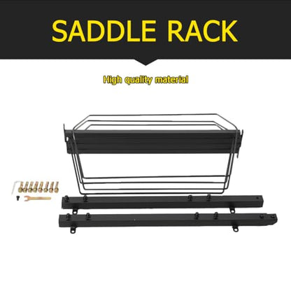 2 Pcs Saddle Rack Adjustable, 4 Tier Wall Mounted Saddle Stand Saddle Storage Rack Heavy Duty for Western and English Saddle Rack, Holds Tack, Pad, Accessories for Horses, 52 x 25 x 11 Inches