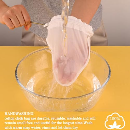 WMKGG Ultra Fine Mesh Strainer Bags, Reusable Mesh Filter Bags - size: Mini Size